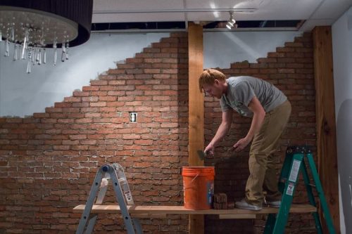 41-6-x-4-Building-Brick-Room-Game-Room-Eddie-Sutton-Room-Cedar-Beams-Brick-December-16th-2016-Sloppy-Brick