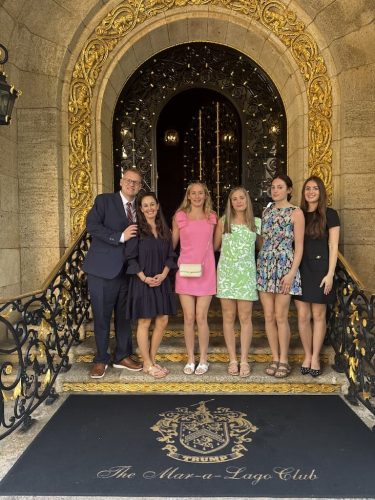 Clay-Clark-Family-At-Entrance-to-Maralago-February-19th-2026IMG 20260219 112327