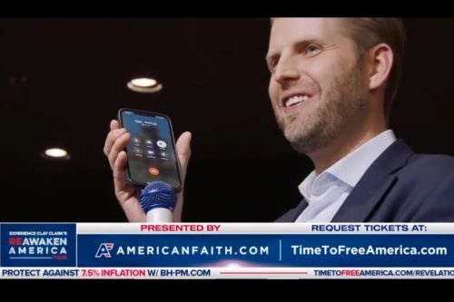 Clay-Clark-Gallery-4x6-Eric-Trump-Calls-President-Trump-At-Clay-Clarks-ReAwaken-America-Tour