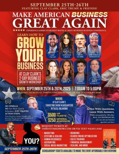 Clay-Clark-Gallery-8.5-x-11-Eric-Trump-September-25th-26th-Thrivetime-Show-Business-Conference-Julie-Green-Amanda-Grace-Stella-Immanuel-Dave-Scarlett-Mel-K-Amanda-Grace