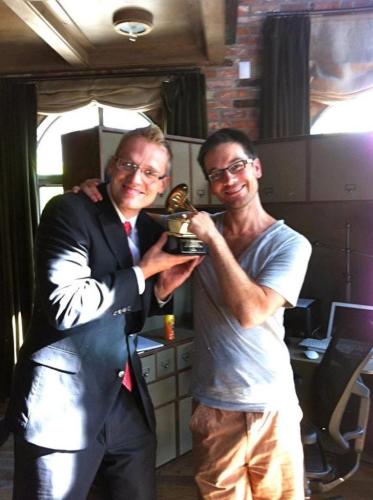 Gallery-Clay-Clark-with-Ryan-Tedders-Grammy